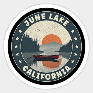 June Lake California Sunset Sticker